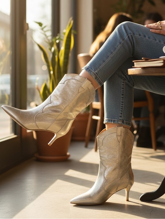 DV by Dolce Vita Shoes - DV by Dolce Vita Silver Heeled Boots